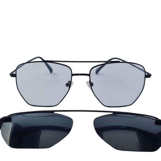 Óculos Clip-On Vegas Eyewear Curve Preto