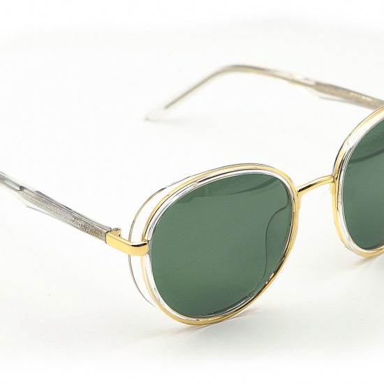 Óculos De Sol Vegas Eyewear Miranda Dourado e Verde
